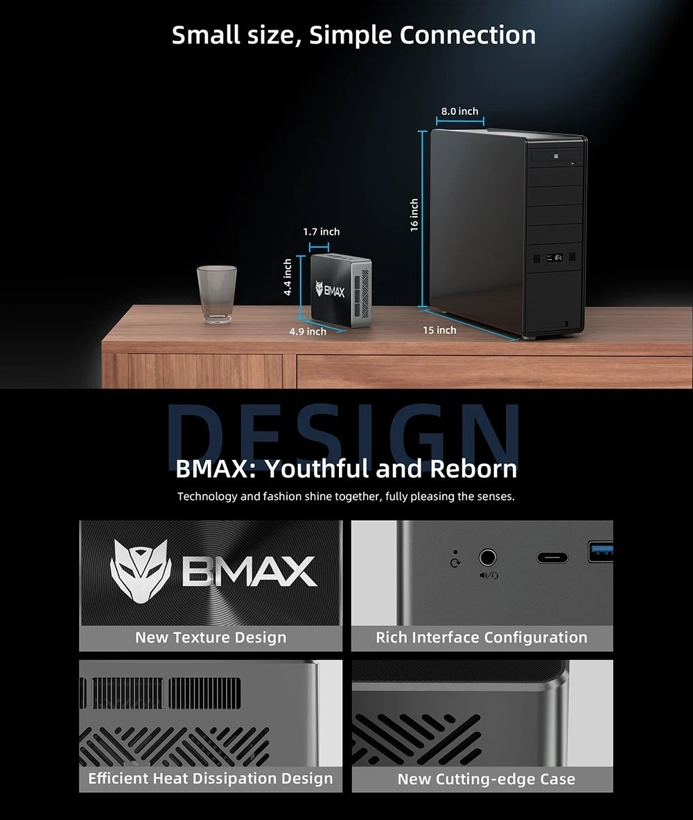 BMAX B7 Pro mini PC: δυνατή πρόταση με 16GB+1TB (!) και Windows 11