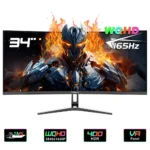 FYHXele FY34WQHC 34-inch Gaming Monitor 3440 1440 WQHD 1500R VA Screen