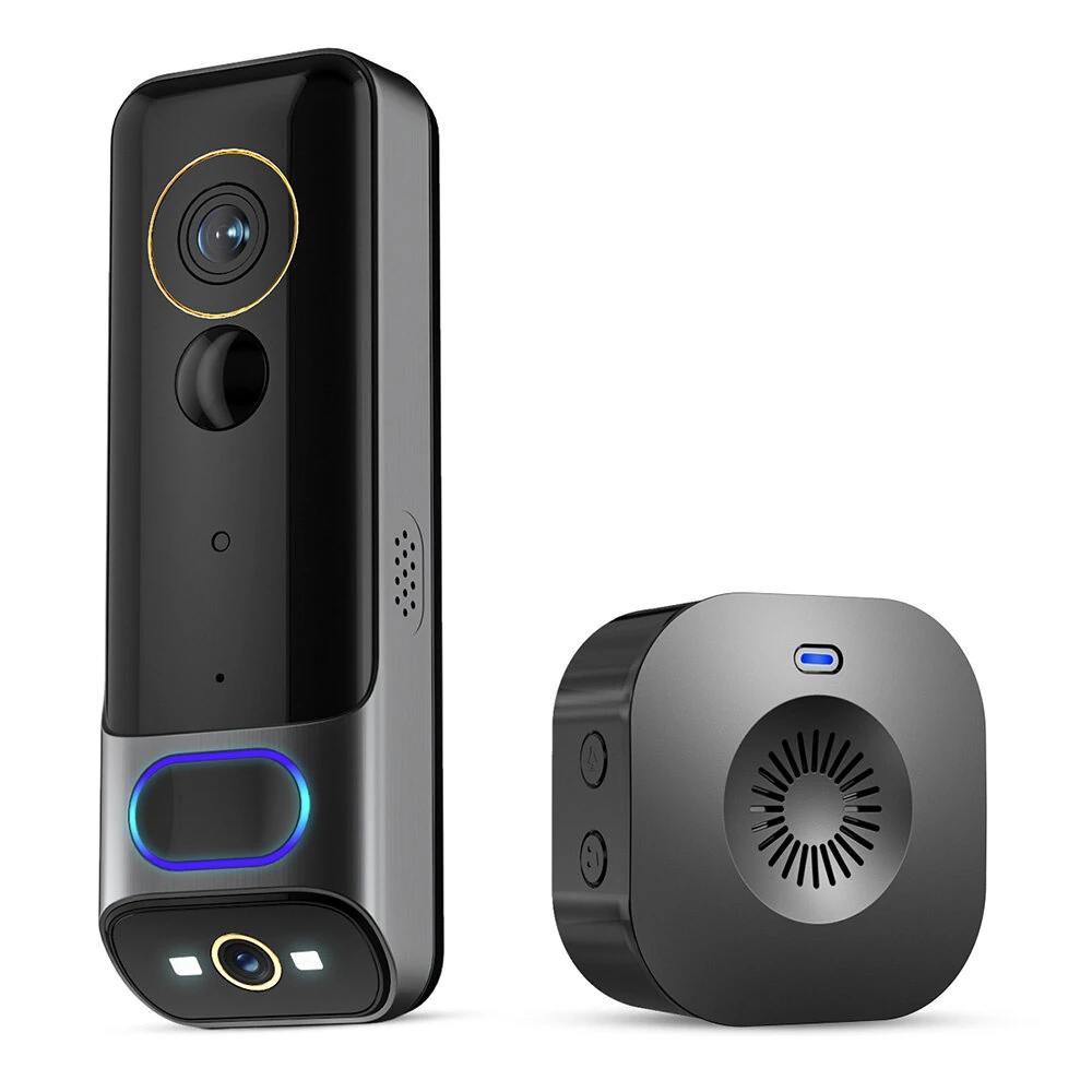 MR12 4MP WiFi Battery Video Doorbell Dual Camera