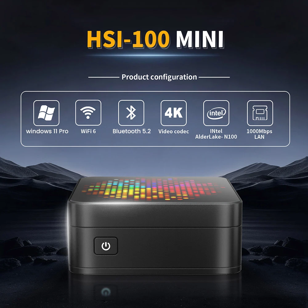 RUPA HSI-N100 Mini PC, Intel N100