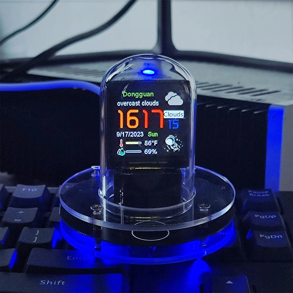 Smart WIFI RGB Neon Tube Clock Nixie Tube Clock