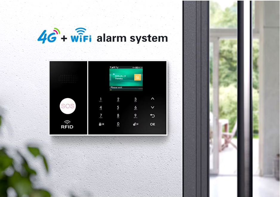 000111-PGST Smart Life Alarm System for Home WIFI GSM Security Alarm Host with Door main