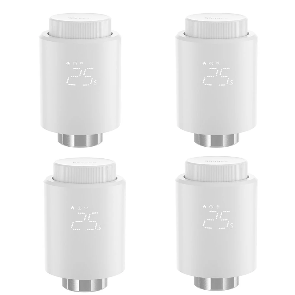 4Pcs SONOFF TRVZB Smart Zigbee3.0 Thermostatic Radiator Valve