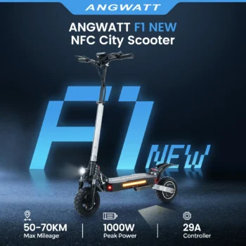 ANGWATT F1 NEW Electric Scooter 48V 18.2Ah 1000W