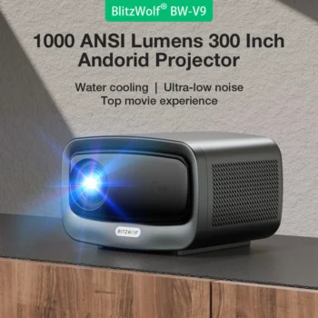 BlitzWolf BW-V9 LED 1080P Projector 1000 ANSI Lumens