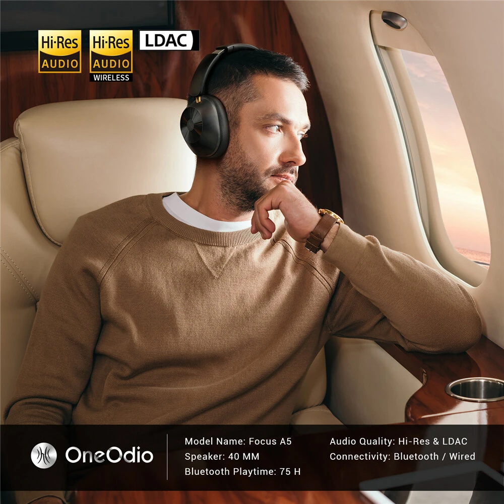 OneOdio Focus A5 Wireless Headset ANC LDAC