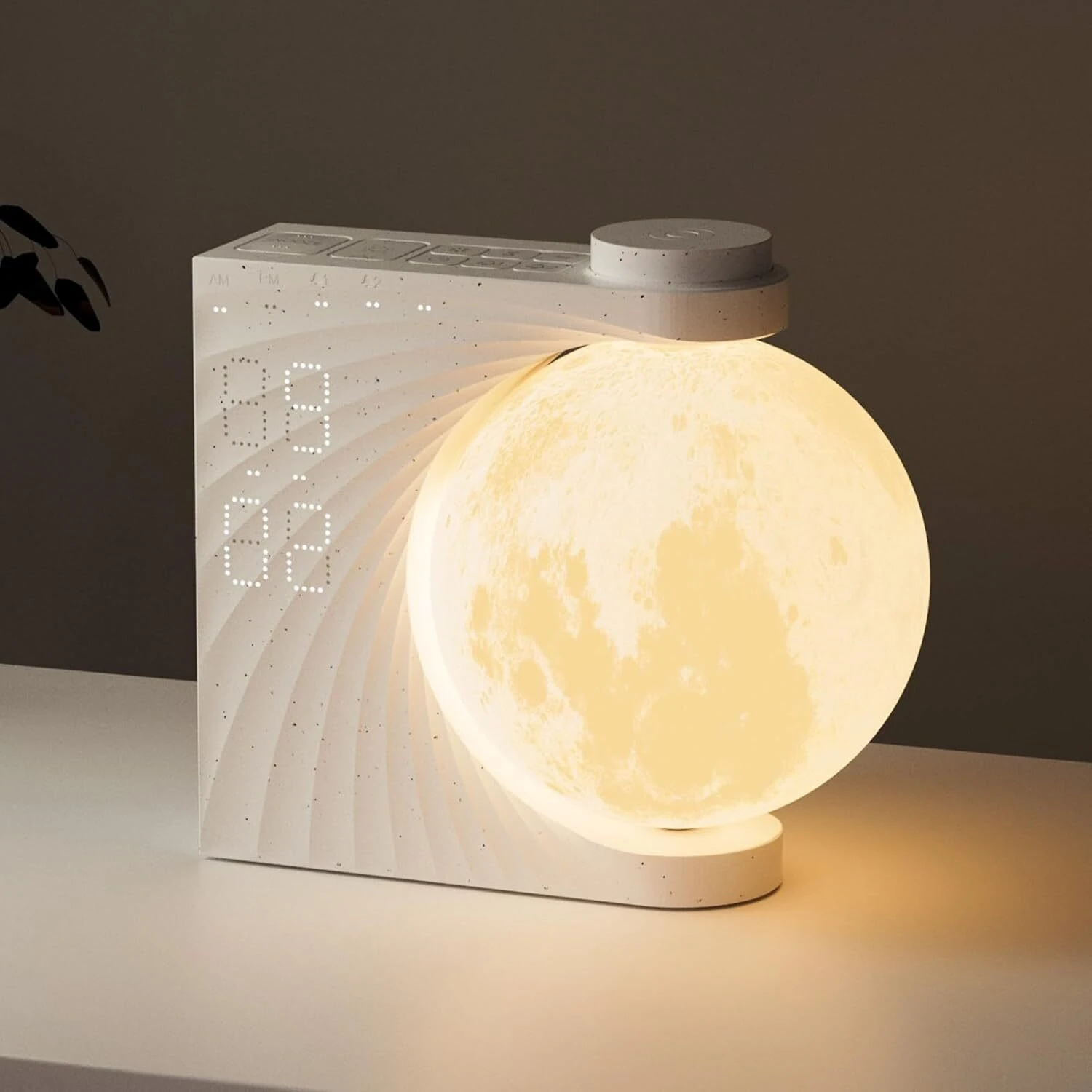 Colorful Atmosphere Moon Light Sunrise Alarm Clock Wake-Up Light Breathing Light