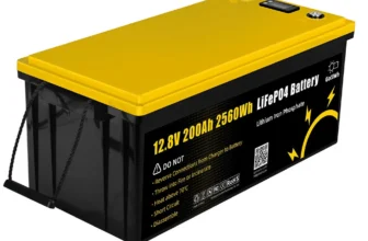 Gokwh 12V 200ah LCD Energy Storage Box 2560Wh Solar Lithium Ion LiFePO4(LFP) Battery for RV Boat Home Energy Storage