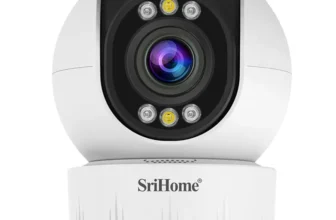 Srihome SH046 4MP 5G WiFi Indoor PTZ Camera 5X Optical Zoom Wireless Auto Tracking Night Vision