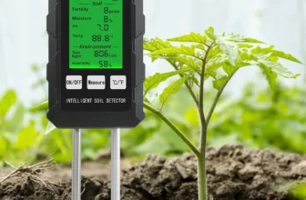 6 in 1 Digital Soil Tester PH Meter Fertility Soil Moisture Sunlight Ambient Humidity Temperature Monitor Detector Garden Soil Analyzer