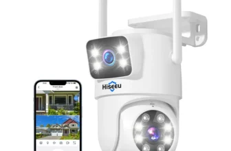 Hiseeu WS03 3MP+3MP 8X Digital Zoom Wifi Surveillance Camera Dual Lens Color Night Vision