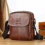 BULLCAPTAIN Genuine Leather Men's Crossbody Bag