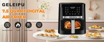 [#Ιστορικό_Χαμηλό] GELEIPU DL27 – Ένα 7lt Air Fryer (1700W) με LCD οθόνη αφής και παράθυρο για να βλέπεις τι μαγειρεύεις στα 52.6€!