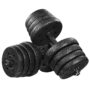 BESPORTBLE Adjustable Weight Set 30KG Total Set of 2 Barbell Dumbbell Weights