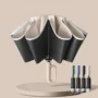 10 Ribs Fully Automatic Handle Umbrella 106cm Detachable Handle Reverse Opening UV Umbrella