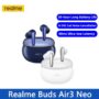 Realme Buds Air 3 Neo Earphone 30-hour Long Battery Life AI ENC Call Noise Cancellation 88ms Ultra-low Latency IPX5 Waterproof