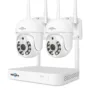 Hiseeu WK-2HD205 2 Cameras 5MP & 10CH NVR Recorder Kit