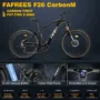 FAFREES F26 Carbon M E-bike 26*4.8 inch Air Tire 1000W Rear Drive 25km/h Max Speed 48V 22.5Ah Battery 120-140km Assist...