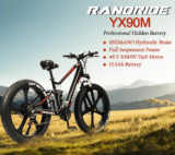 RANDRIDE YX90M: “Αγριο” Fatbike με μοτέρ 1000W, εκτεταμένο σύστημα αναρτήσεων και υδραυλικά δισκόφρενα!