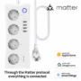 BORUIDAPLS Matter Smart Power Strip EU Plug Socket