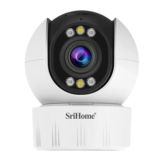 [#Ιστορικό_Χαμηλό] Srihome SH046 4MP 5G WiFi Indoor PTZ Camera 5X Optical Zoom Wireless Auto Tracking Night Vision