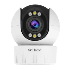 [#Ιστορικό_Χαμηλό] Srihome SH046 4MP 5G WiFi Indoor PTZ Camera 5X Optical Zoom Wireless Auto Tracking Night Vision