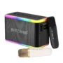 BlitzWolf BW-WA6 80W bluetooth Speaker Wireless Karaoke Speaker Double Drivers Bass RGB Light EQ Effect 6000mAh Power Bank TF Card...