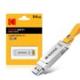 KODAK K133 64G Metal USB Flash Drive USB 3.1 Rotating USB3.0 Stick Pendrive Memory stick