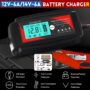 Andeman 12V-6A/14V-6A Fully Automatic Smart Car Battery Iron Lithium Battery Charger LCD Large Screen Display IP65 Waterproof