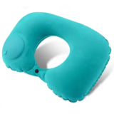 U-Shaped Travel Pillow Press Inflatable Pillow Neck Portable Foldable Outdoor Travel Car Aircraft Inflatable Ring Neck Pillow