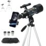 120X Astronomical Telescope 70MM HD High-Power Portable Tripod Night Vision Deep Space Star View Moon Universe