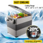 VEVOR 20L 22L 35L 45L 55L Car Refrigerator Mini Fridge Freezer Portable Compressor Cooler